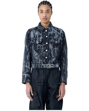 Ganni Denim Jackets - Blue