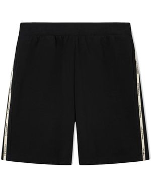 EA7 Korte Broeken ,Zwart ,Katoen Casual Shorts