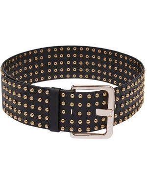 Pennyblack Leder Gürtel Mit Nieten - Schwarz