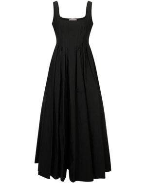 Sportmax Kleedjes ,Zwart ,Maxi Kleedjes