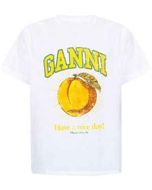 Ganni T-Shirts - Giallo