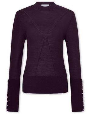 Rabanne Round-Neck Knitwear - Purple