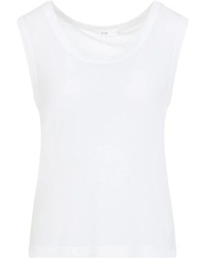 Co. Sleeveless Tops - White