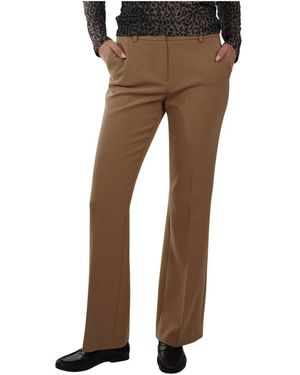 Seductive Broeken ,Katoen Wijde Broek - Bruin