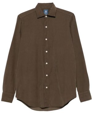 Finamore 1925 Casual Shirts - Marrone