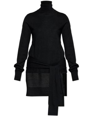 TOTEME Asymmetrischer Rollkragenpullover - Schwarz