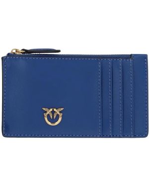 Pinko Klassische Ledergeldbörse - Blau