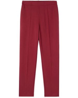 Oltre Cropped Trousers - Rojo