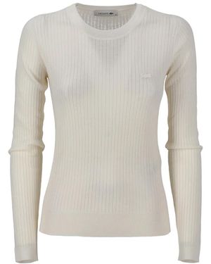 Lacoste Round-Neck Knitwear - Grijs