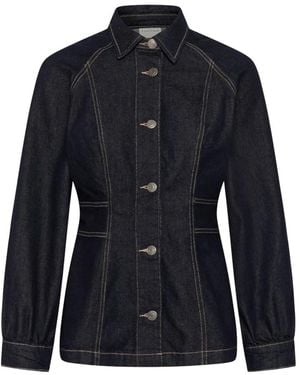 Kaffe Denim Shirts - Bleu