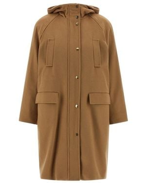 Max Mara Alcade Long Parka - Bruin