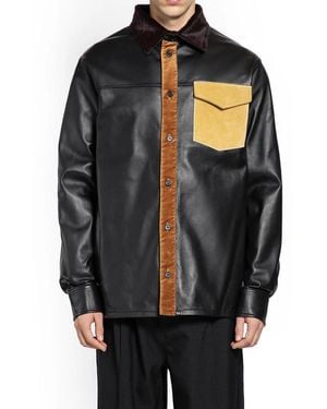 Marni Leather Jackets - Negro