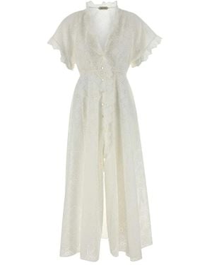 Alberta Ferretti Shirt Dresses - White