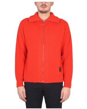 Paul Smith Cardigan Zip Thru - Rot