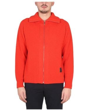 Paul Smith Cardigan Zip Thru - Rood