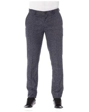 Trussardi Slim-Fit Trousers - Blue