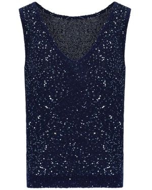 Weekend by Maxmara V-Neck Knitwear - Azul