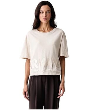 ARMANI EXCHANGE Tops ,Katoen T-Shirt Met Versiering - Wit