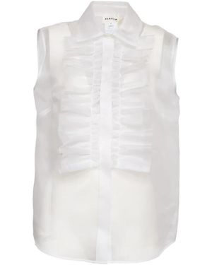 P.A.R.O.S.H. Shake Ärmelloses Shirt - Weiß