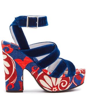 La DoubleJ High Heel Sandals - Multicolor