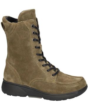 Xsensible Schoenen ,Groen ,Leer Emilia Veterlaars