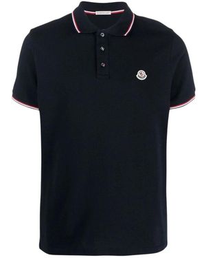 Moncler Polo Shirts - Negro