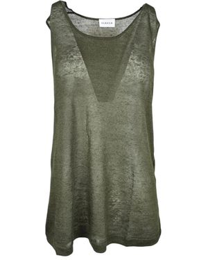 P.A.R.O.S.H. Sleeveless Tops - Green