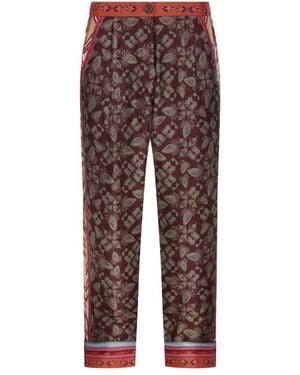 Franco Ferrari Straight Pants - Brown