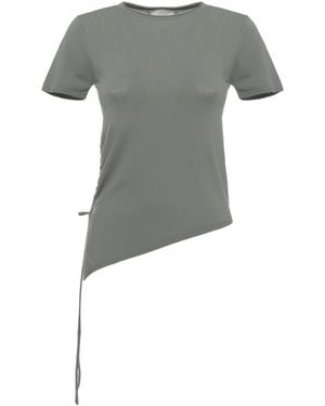 Marella Viskose-Pullover Mit Tüll-Optik - Grau