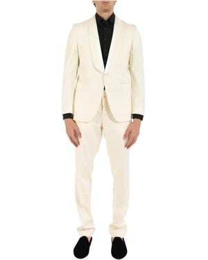 HUGO Single Breasted Suits - Neutro