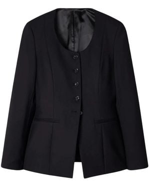 Paul Smith Giacca Scollata Travel - Zwart