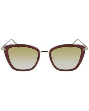 Longchamp Red Metal Sunglasses - Brown