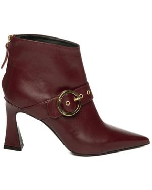 Albano Heeled Boots - Brown