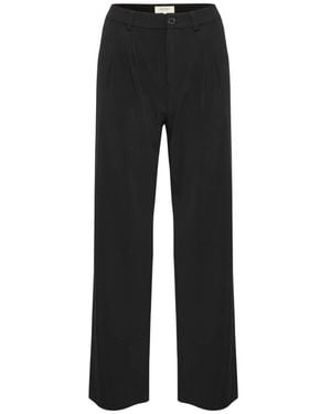 Part Two Wide Trousers - Black