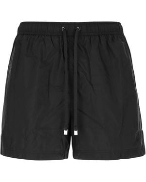 ZEGNA Badeshorts Mit Kordelzug - Schwarz