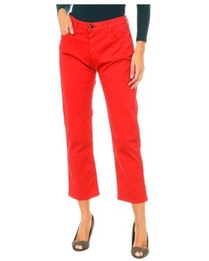 Armani Jeans Cropped Trousers - Red