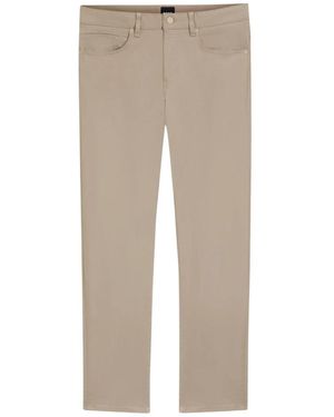 BOSS Slim-Fit Trousers - Natural