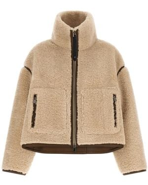 Pinko Teddy Crop Jacket - Naturel