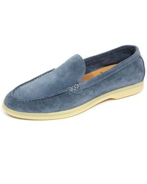 Bekk Schoenen ,Blauw ,Leer Pant Loafers