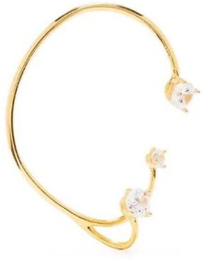 Panconesi Accessoires ,Geel ,Kristal Oorklem Gouden Afwerking - Metallic