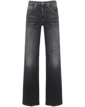 Dondup Jeans ,Zwart ,Katoen Wide Jeans - Grijs