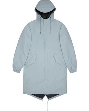 Rains Jassen ,Blauw ,Leer Fishtail Parka W3