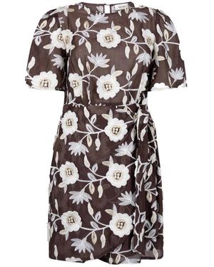 Aaiko Kleedjes ,Bruin ,Polyester Celina 3D Ten 518 - Zwart