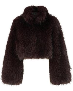 Pinko Faux Fur & Shearling Jackets - Negro