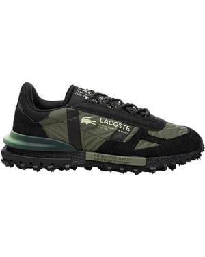 Lacoste Elite Active Wildleder- Und Stoff-Sneakers - Schwarz