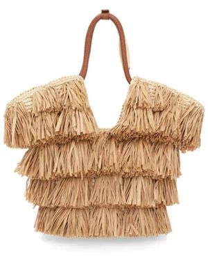 Zimmermann Tassen ,Goldentime Small Fringe Tote - Metallic