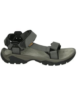 Teva Graue Leder Flip Flops