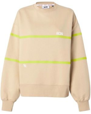 Gcds Rundhals-Sweatshirt - Gelb