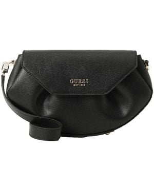 Guess Amorette Flap Crossbody - Zwart