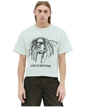 CIRCLE HERITAGE Raw Trims T-Shirt - Grijs